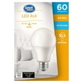thumbnail image 2 of Great Value 60W A19 Soft White LED bulbs 4-pack, 2 of 3