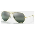 thumbnail image 2 of Ray Ban Polarized Clear Gradient Dark Blue Aviator Unisex Sunglasses RB3025 9196G6 58, 2 of 4