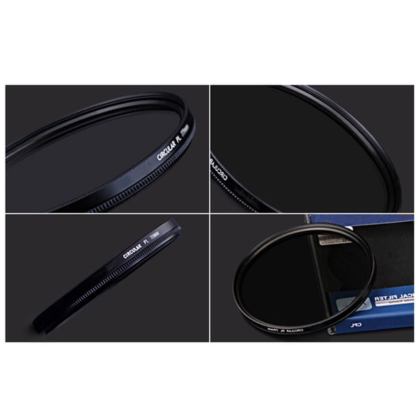 unbranded Polarizador Cpl 58Mm Para Cámara Dslr Marco Ultra Delgado Y Compatible Gran Angular Negro
