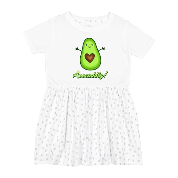 Inktastic Avocuddly Cute Avocado Girls Toddler Dress