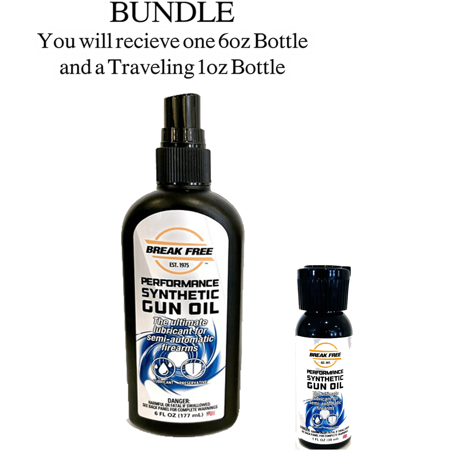 Safariland Break Free Performance Synthetic Gun Oil, 6oz Spray Bottle