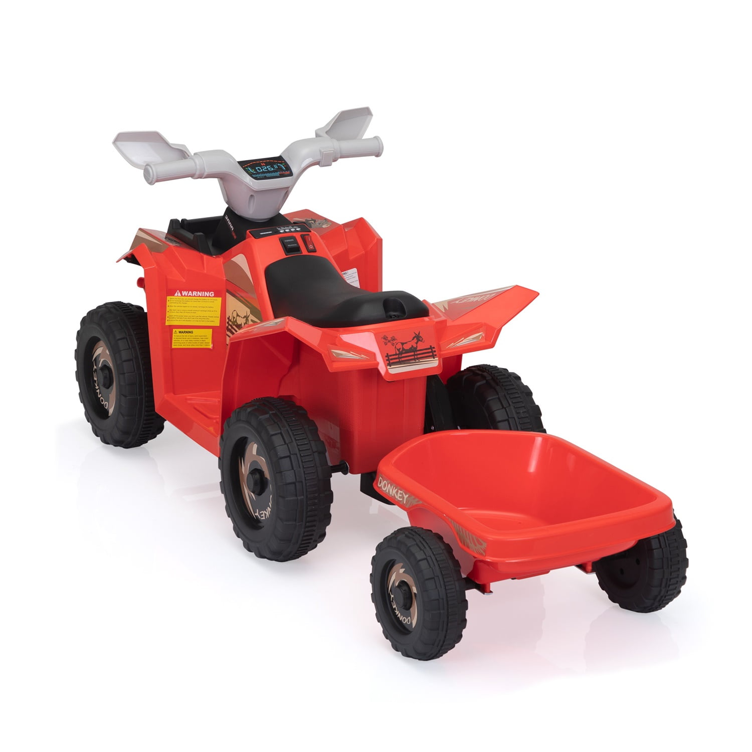 CIPACHO 6V Kids Ride-on ATV, 4 Wheels Battery-Powered Ride-On Toy for Children, Red CIPACHO 6V Kids Ride-on ATV, 4 Wheels Battery-Powered Ride-On Toy for Children, Red