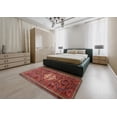 thumbnail image 4 of Ahgly Company Indoor Rectangle Traditional Rust Pink Persian Area Rugs, Swatch Sample, 4 of 6