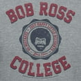 thumbnail image 3 of Teelocity Bob Ross College Label Graphic T-Shirt (X-Large - Standard Fit, Athletic Heather Americana), 3 of 4