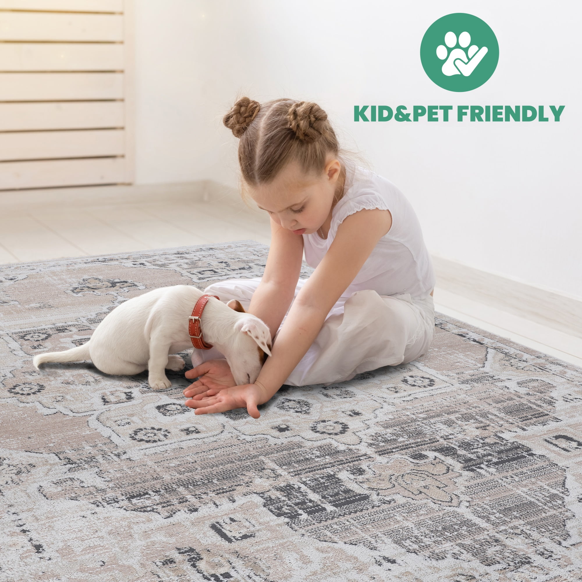 2X8ft Medallion Hallway Runner Rug,Large Modern Soft Carpet for Entryway Kitchen
