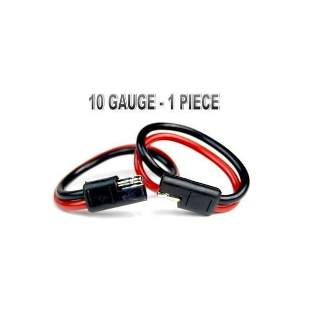 10 GA 12" QUICK DISCONNECT POLARIZED INLINE POWER CABLE WIRE HARNESS