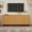 Natural, variant on DRNANLIT Curved Edge TV Stand with Large Cabinets, Media Console for TVs up to 70", Push-to-Open, Natural