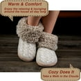 thumbnail image 3 of cosyone1997 Fuzzy House Slippers for Women Indoor, Warm Fluffy Slip-on Shoes Non Slip, Winter Warm Bedroom Moccasin Loafers, Cozy Gifts Unique, 3 of 7