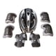 thumbnail image 1 of Juego de 7 piezas de protección para casco de bicicleta para niños, coderas, rodilleras, equipo de patinaje, casco de monopatín para montar en negro, 1 of 8