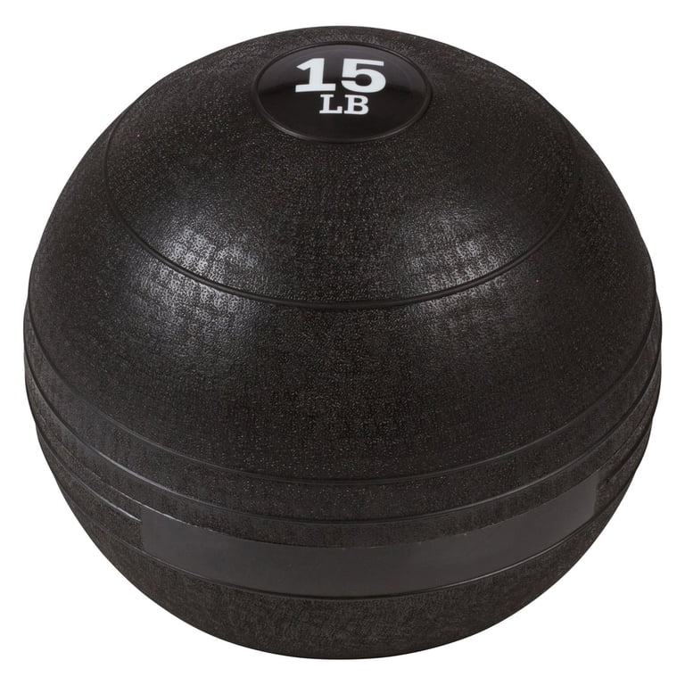 Exercise Slam Medicine Ball By Trademark Innovations (Gray, 15 Lbs