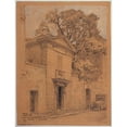 thumbnail image 2 of Ferdinand Boberg 19x24 Gold Ornate Framed and Double Matted Museum Art Print Titled - The Hotel Des Benedictins English, 269 Rue Saint Jacques (1926), 2 of 4