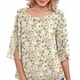 thumbnail image 1 of Camisa de blusa de gasa para mujer,Top de cuello redondo para mujer Top de gasa de media manga Camiseta de gasa informal de alta capacidad, 1 of 5
