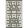 thumbnail image 5 of SAFAVIEH Dhurrie Waverly Geometric Moroccan Wool Area Rug, Soft Grey/Ivory, 4' x 6', 5 of 6