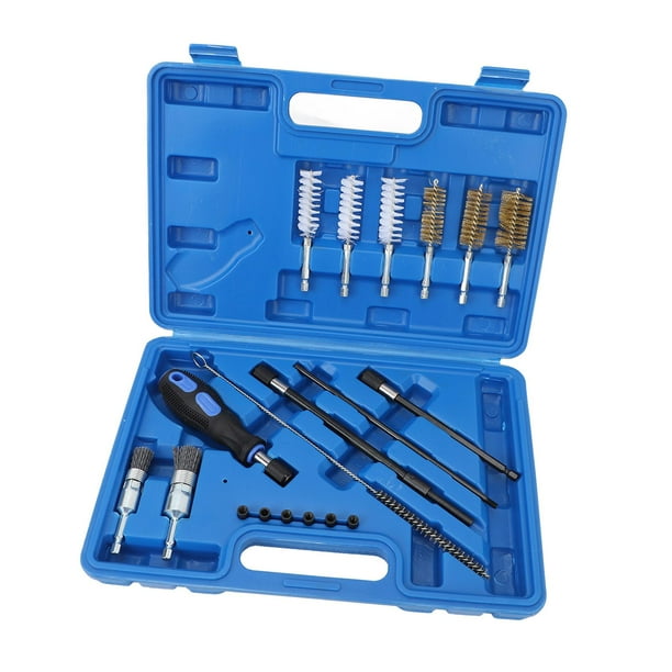 Kit de cepillo limpiador de asientos para inyectores de motores diésel, caja , accesorio portátil y fácil de usar para bicicletas, motocicletas y