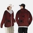 thumbnail image 4 of Fotbe Spiders On A Web Chaqueta con Protección Solar UPF 50+ para Hombre y Mujer, Camisa con Capucha y Bolsillos-3X-Large, 4 of 7