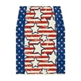 thumbnail image 5 of BZPIZ 4th of July Table Runner Red/ White/Blue Stripe Stars Memorial Day Patriotic Independence Day Table Decoration Home Kitchen Dining Indoor Outdoor Farmhouse Decor 13x72 Inch, 5 of 6