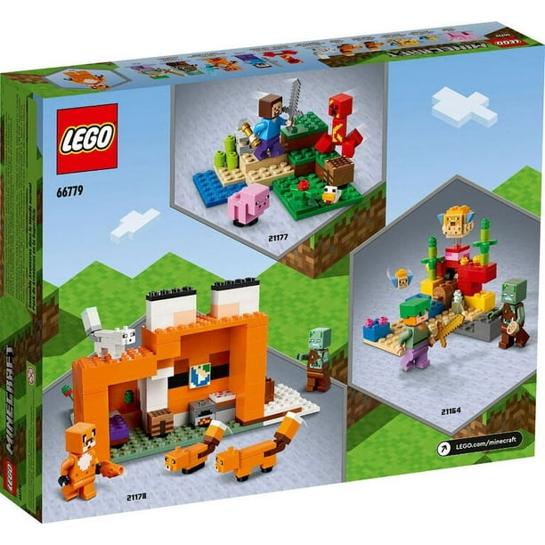 LEGO Minecraft Overworld Adventures 3 in 1 Building Set Pack 66779 Walmart Business Supplies
