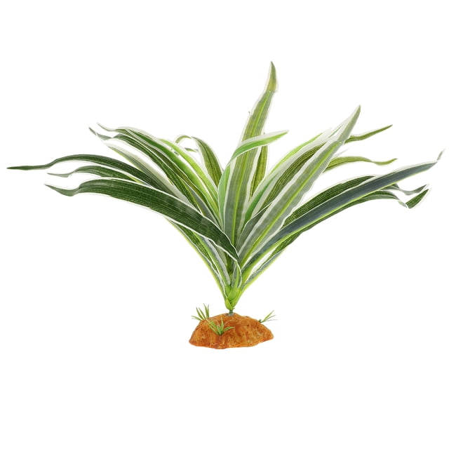 Lifelike Artificial Reptile Plant for Terrarium Decor Green Plastic Perfect for Reptile Tank 6.5 Inches