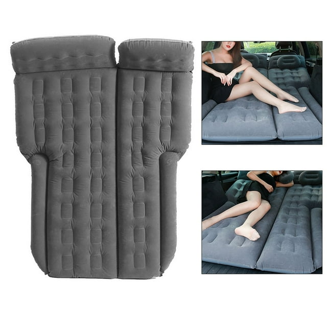 Mattress 185x110cm SUV Inflatable Mattress Travel Camping Car Air Bed Back Gray