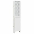 thumbnail image 5 of vidaXL Room Divider 6 Panels White Solid Wood Paulownia, 5 of 7
