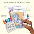 thumbnail image 4 of Lifelines FlowArt Mini Activity Pads, 3-Pack, Guided Dot-by-Letter Art Meditations, 5 Double-Sided Markers & 60 Scenes, Coloring Books for Tweens, Adults & Seniors, 4 of 6