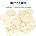 thumbnail image 5 of 20/30/40/50mm Natural Unfinished Round Wood Slices With Hole,Blank Discs,DIY Crafts Wedding Party Christmas Home Decoration, 5 of 9