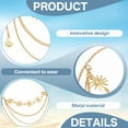 thumbnail image 3 of DESIGNICE Body Chain Jewelry for Women,Metal Body Chain,Sunflower Motif Belly Chains for Women,43.4",Gold1, 3 of 7
