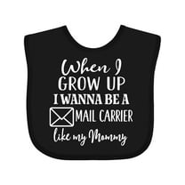 Inktastic Future Mail Carrier Like Mommy Boys or Girls Baby Bib