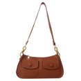 thumbnail image 1 of Bolso de hombro de cuero de PU para damas Bolso de teléfono con estilo informal para ir de compras, 1 of 9