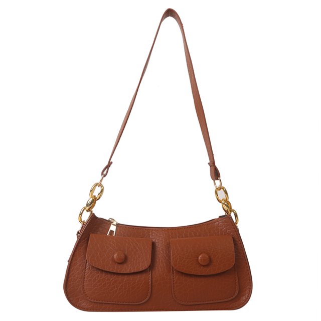 Bolso de hombro de cuero de PU para damas Bolso de teléfono con estilo informal para ir de compras