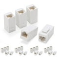 thumbnail image 3 of iMBAPrice RJ45 UTP Cat6 Keystone Inline Coupler, Use to Ethernet Cables, Data Transfer - White, 3 of 7