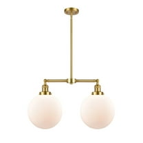 Innovations 209-SG-G201-10 X-Large Beacon 2 Light Chandelier part of the Franklin Restoration Collection, Satin Gold