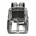 thumbnail image 3 of Zecgelong Clear Backpack Large Capacity Waterproof Double Shoulder Daypack for Travel Gray, 3 of 5