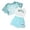 Sky Blue, variant on Girls Summer Outfits 3 Piece Letter Print Sleeveless Top With Mesh Shirt And Shorts Stylish Comfortable Sets For Casual Daily Wear,Sky Blue,13-14 Years