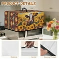 thumbnail image 6 of TSOVTHRID Sunflower Cow Aztec Tribal Print Microwave Oven Dust Cover Toaster Oven Cover with Top Handle Dust-Proof Kitchen Appliance Protector Dirt Fingerprint Protection, 18.25"W x 14.5"D x 11"H, S, 6 of 7