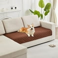 thumbnail image 4 of Chendee 77*178Cm Brushed Plaid Waterproof Anti-Cat Scratch Anti-Slip Sofa,Coffee Color, 4 of 9