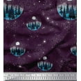 thumbnail image 1 of Soimoi Rayon Fabric Tree,Moon & Sacred Geometry Galaxy Print Fabric by Yard 42 Inch Wide, 1 of 3