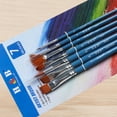 thumbnail image 4 of H&B Juego de 7 pinceles de pintura Puntas de avellana Pinceles de pelo de nailon, 4 of 8