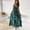 Green, variant on Azrian Summer Dresses,Plus Size Women Dress Women V-neck Sleexeless Print Open Back Casual Halter Mid-Calf Long Dress