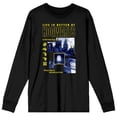 thumbnail image 3 of Harry Potter Hogwarts School Men's Long Sleeve Black Graphic Tee - M, 3 of 4
