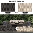 thumbnail image 3 of Alfombra de exterior Smiry, 152 x 244 cm, impermeable y reversible, color beige, 3 of 7