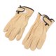 thumbnail image 2 of 1 par de guantes de trabajo de piel de vaca, guantes interiores de poliéster, exteriores de piel de vaca, transpirables, resistentes al calor, para asar, cocinar y hornear, 2 of 10