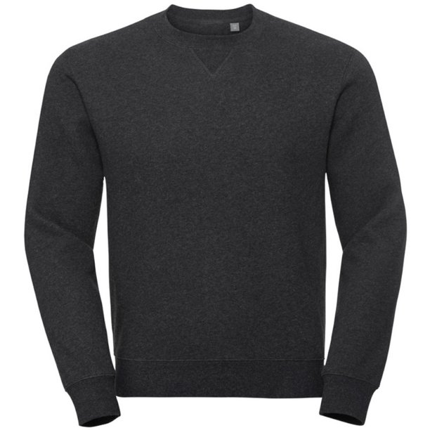 Russell - Sudadera Authentic en jaspeado para hombre (Charcoal Melange)