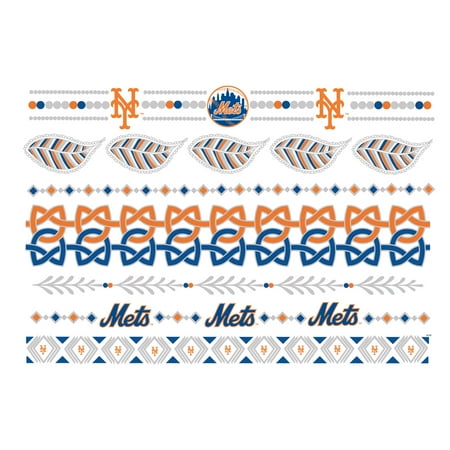 New York Mets Metallic Fashion Tattoos - No Size
