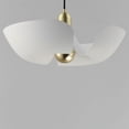 thumbnail image 2 of Poppy 1 - Light White And Satin Brass Multi Color - LED Aluminum And Steel Pendant Light, 2 of 5