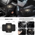thumbnail image 7 of Yuyamidu Sun and Moon Car Seat Cover Full Set of 14 Steering Wheel Cover Auto Seatbelt Pads Cup Coaster Trash Can Rear View Mirror Cover Coasters Armrest Cover Gear Shift Knob Cover Set, 7 of 7