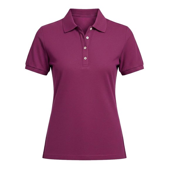 CUSTG Female T-Shirts Solid Color Short Sleeve Polo Shirt Collared 4 Button Placket Casual Golf Knit And Modern Fashion Versatile Shirts