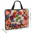 thumbnail image 2 of AWERP Waffle Fruit Cream Laptop Bag Diving Fabric Computer Protective Handle Case 13inch, 2 of 5