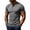 #Dark Gray, variant on Men's Short Sleeve Henley T-Shirt Casual Button Crew Neck Solid Color Tee,Gray,Big and Tall Men XXL