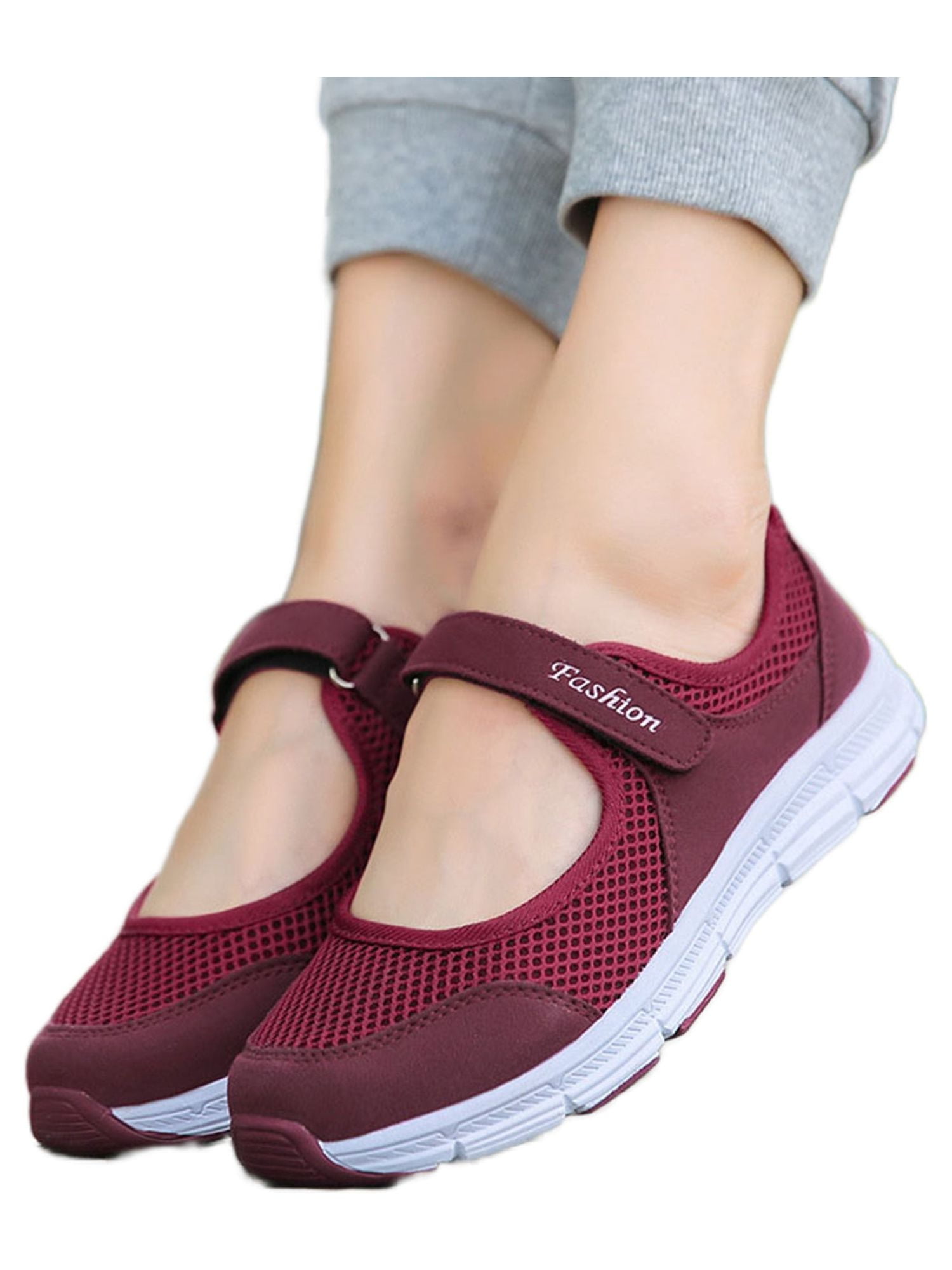 Sexy Dance Wide Width Mary Jane Shoes Women's Casual Walking Runing Sneakers Flat Shoes